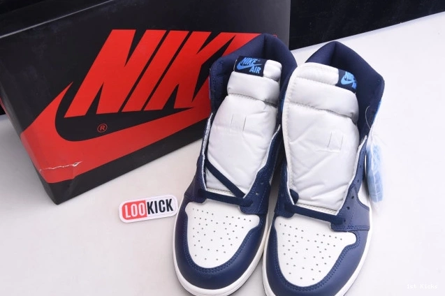 1st Kicks High OG Jordan 555088-140 Obsidian 1 Air Retro 0803